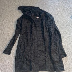 Women’s army green cardigan